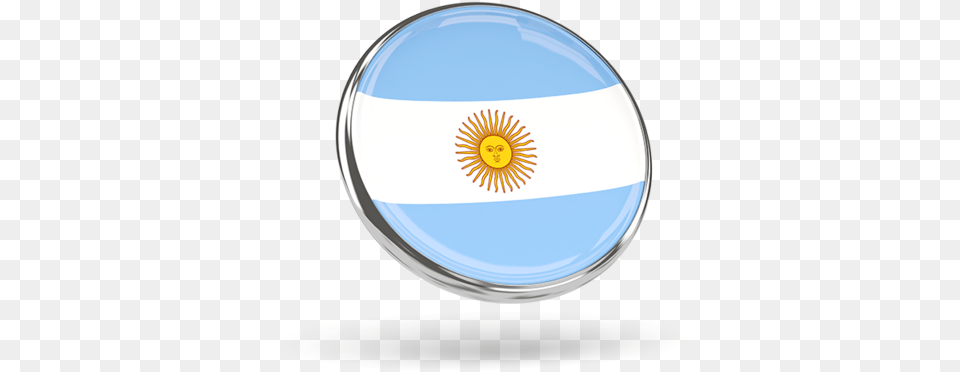 Round Icon With Metal Frame Argentina Round Flag, Photography, Sphere, Disk Free Transparent Png