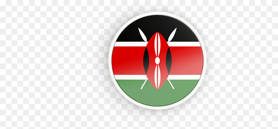 Round Icon With White Frame Kenya Flag Round Icon, Logo Png
