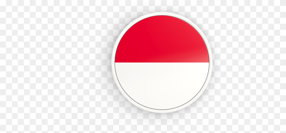 Round Icon With White Frame Red And White Flag Indonesia, Astronomy, Moon, Nature, Night Png