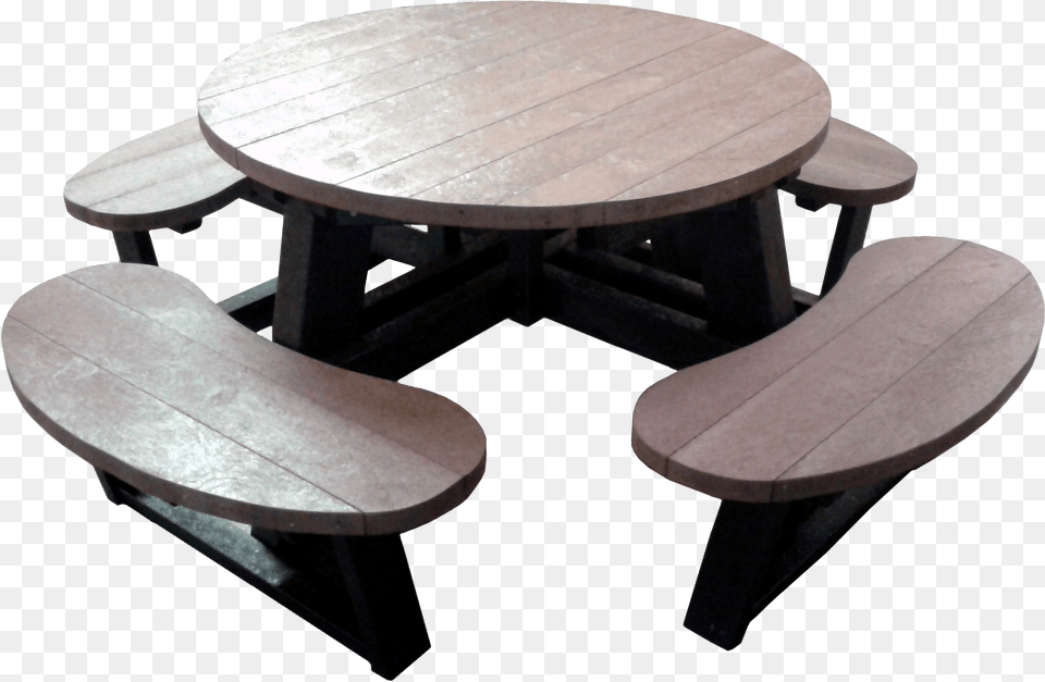Round Large Picnic Table Picnic Table, Coffee Table, Dining Table, Furniture, Tabletop Free Transparent Png