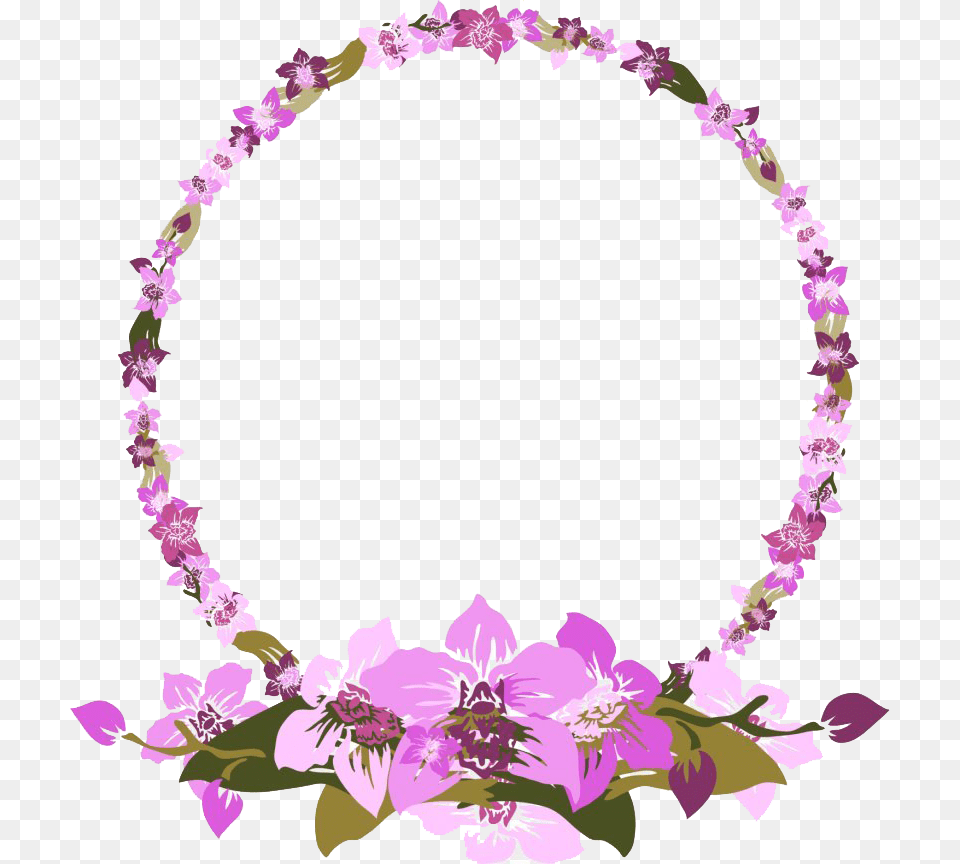 Round Lilac Wreath Image Floral Design, Accessories, Flower, Flower Arrangement, Jewelry Free Transparent Png