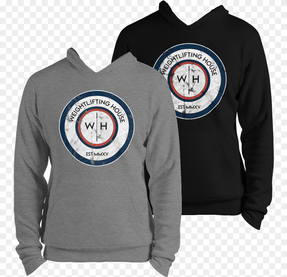 Round Logo Hoodie Hoodie, Clothing, Knitwear, Long Sleeve, Sweatshirt Png Image