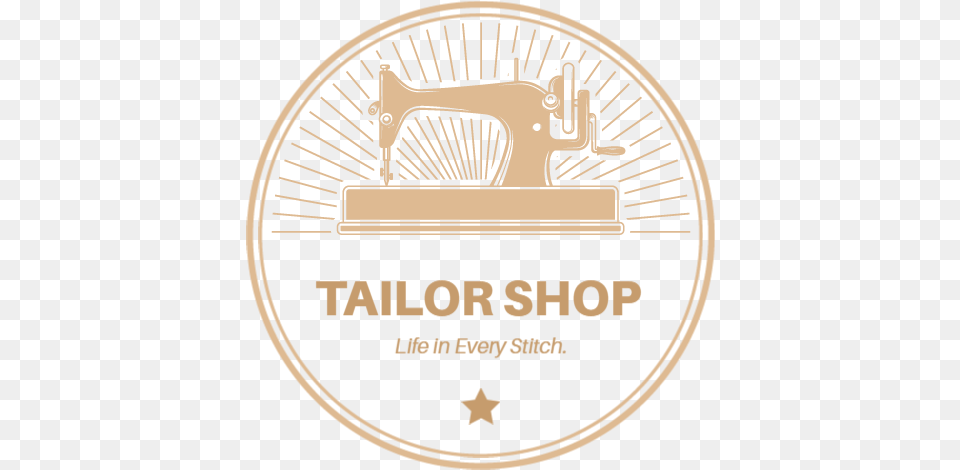Round Logo Logo Tailor Vector, Machine, Wheel, Sewing, Device Free Png
