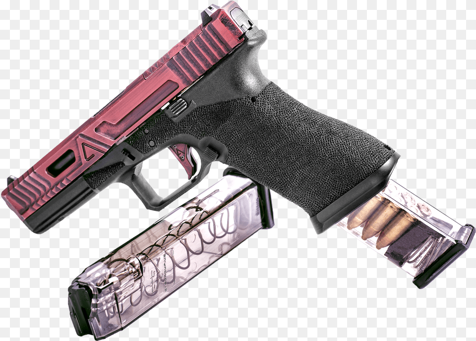 Round Magazine For Glock 43 9mm Luger Glk 43 Ets Glock 19 27 Round Magazine, Firearm, Gun, Handgun, Weapon Png Image