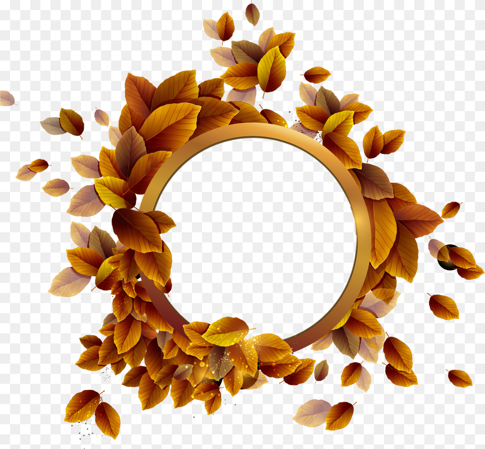 Round Picture Frame, Flower, Plant Png Image