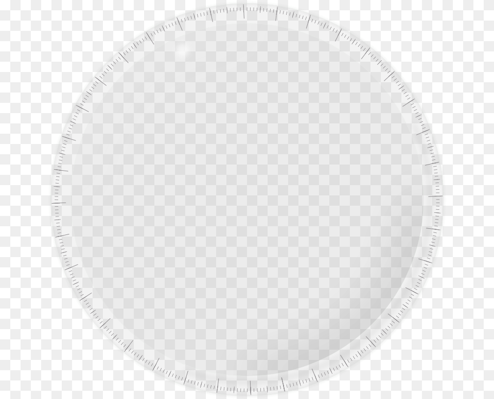 Round Plastic Ruler Round Lens, Plate, Food, Meal, Dish Free Transparent Png