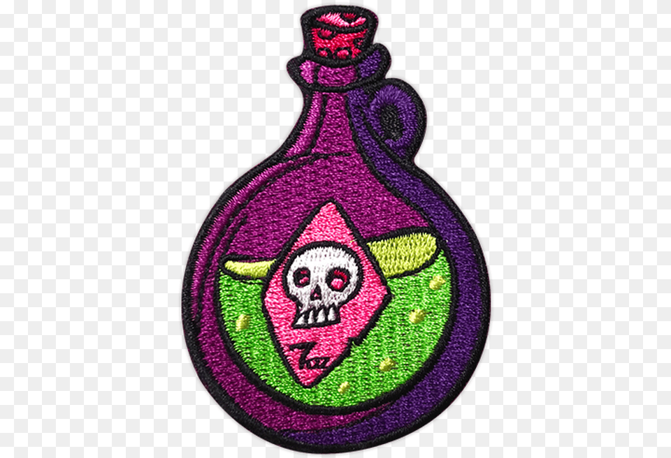 Round Potion Embroidered Patch By Seventh Illustration, Symbol, Badge, Logo, Pattern Free Png