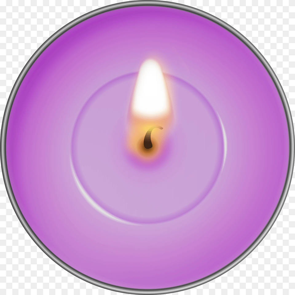 Round Purple Candle Clip Art Free Png Download