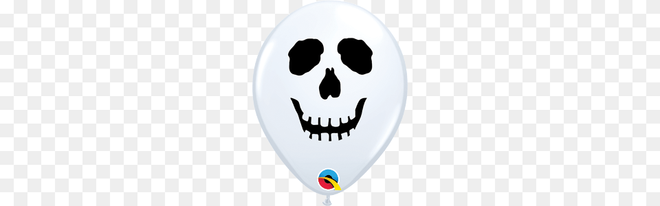 Round Qualatex Skull Face Count, Balloon, Plate Free Png Download