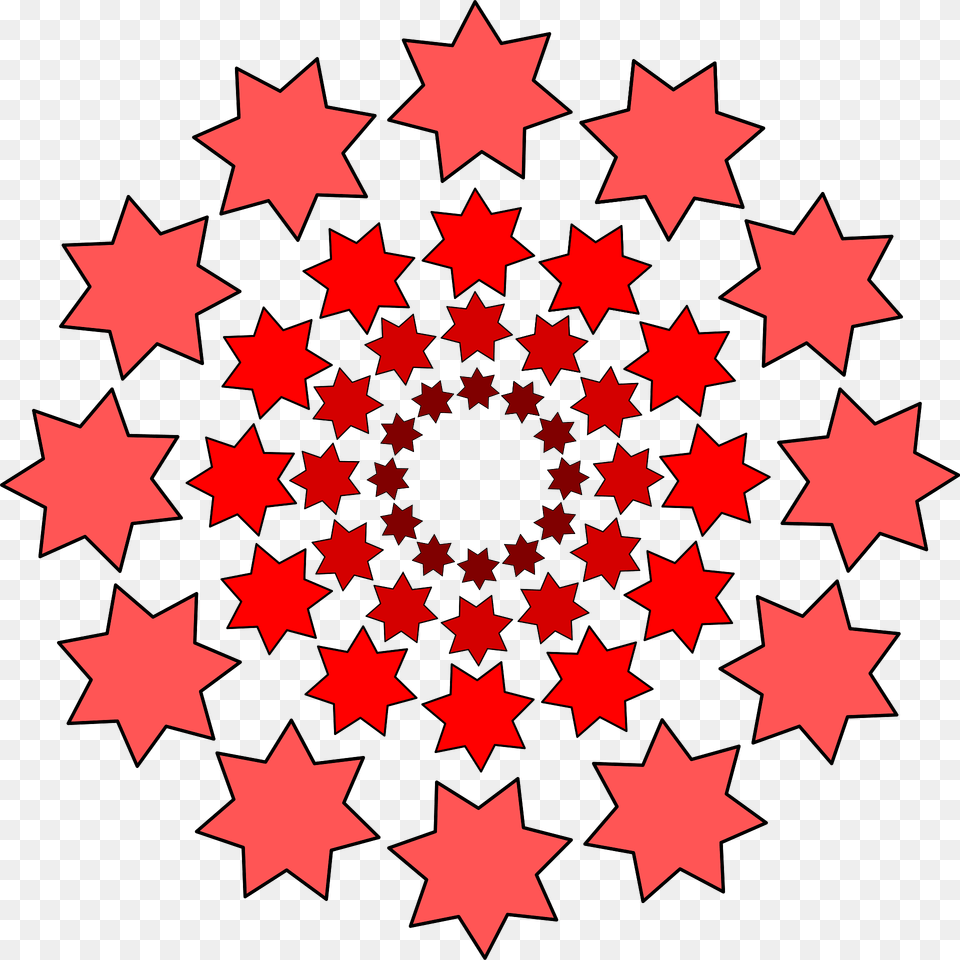 Round Red Heptagram Stars Clipart, Pattern, Dynamite, Weapon Free Transparent Png