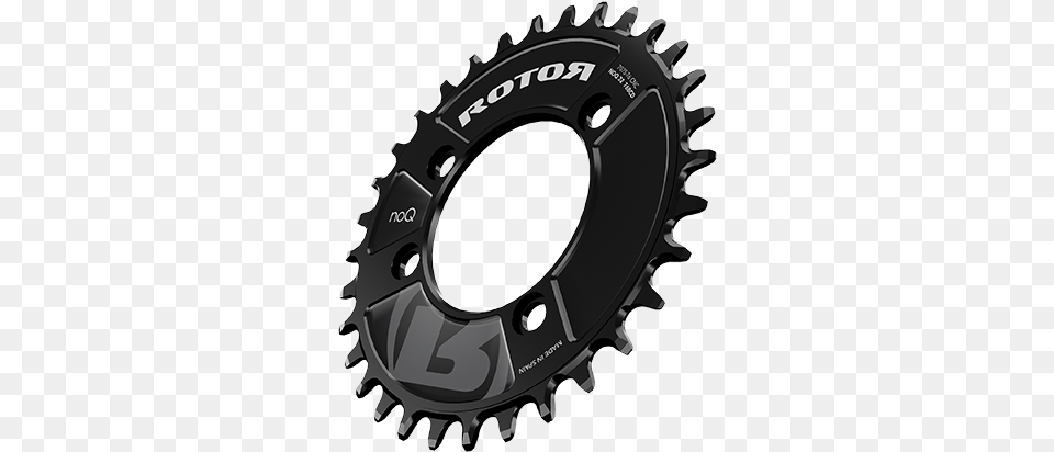 Round Ring Mtb Bcd76x4 Black 76bcd Rotor, Coil, Machine, Spiral, Wheel Free Png