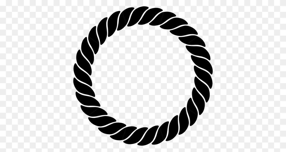 Round Rope Picture Frame, Gray Png Image
