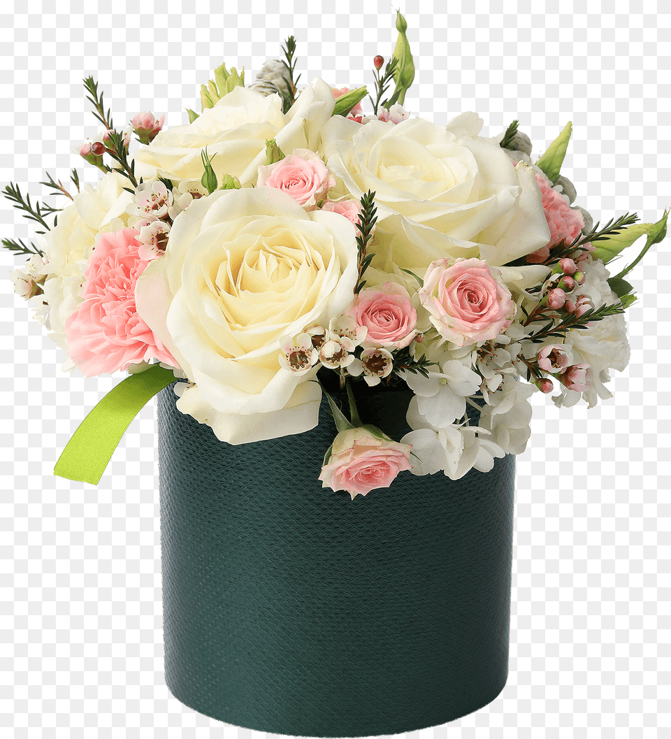 Round Sewed Flower Box With Lid Tube Flower Box Flower Box, Flower Arrangement, Flower Bouquet, Plant, Rose Png Image