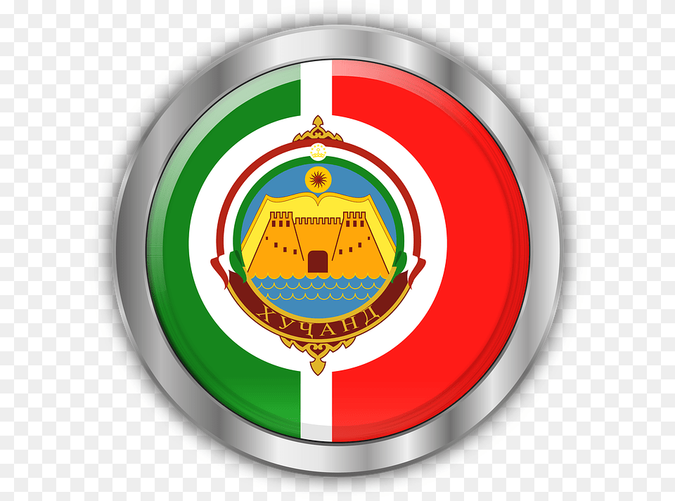 Round Shield Iran Tajikistan Khujand 3d Tajikistan, Emblem, Symbol, Armor, Can Free Png Download