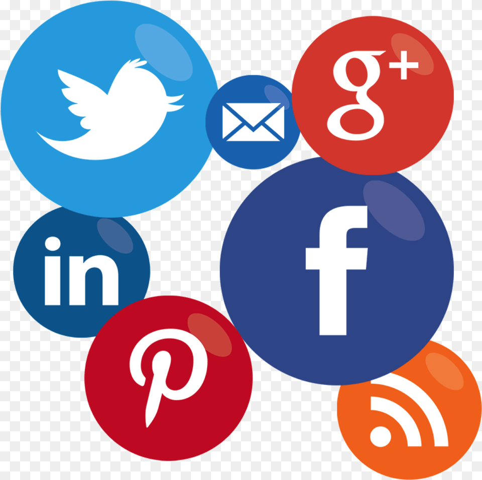 Round Social Media Icon, Symbol, Number, Text, Sign Png