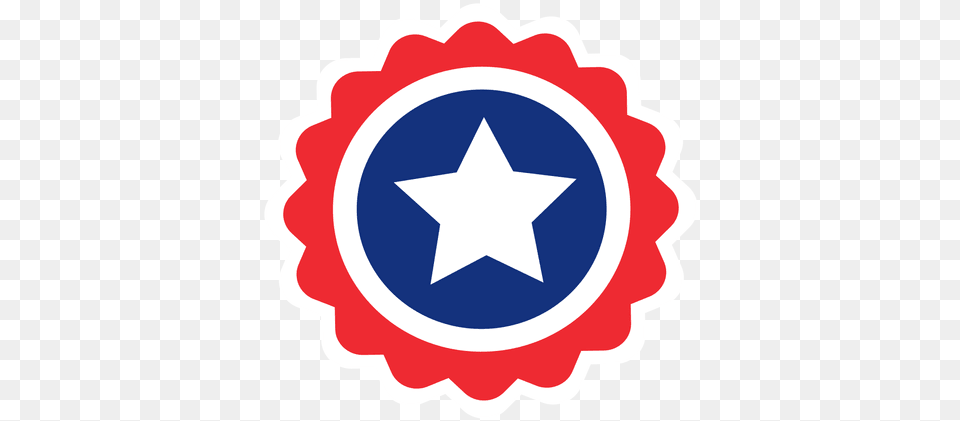 Round Star Usa Flag Label Transparent U0026 Svg Vector File Cute Bakery Labels, Symbol, Star Symbol, Food, Ketchup Png