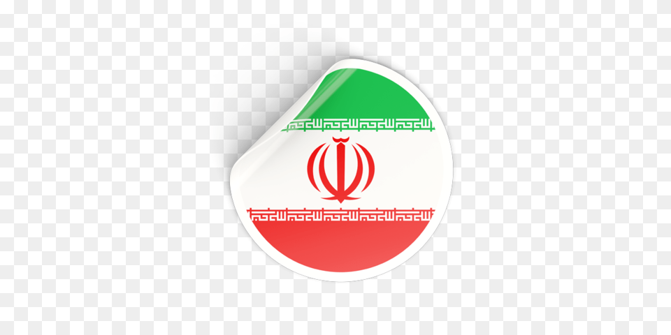 Round Sticker Illustration Of Flag Of Iran, Logo, Disk Free Png Download