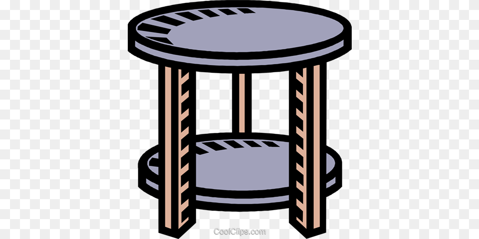 Round Table Pedestal Royalty Vector Clip Art Illustration, Furniture, Mailbox, Outdoors Free Transparent Png