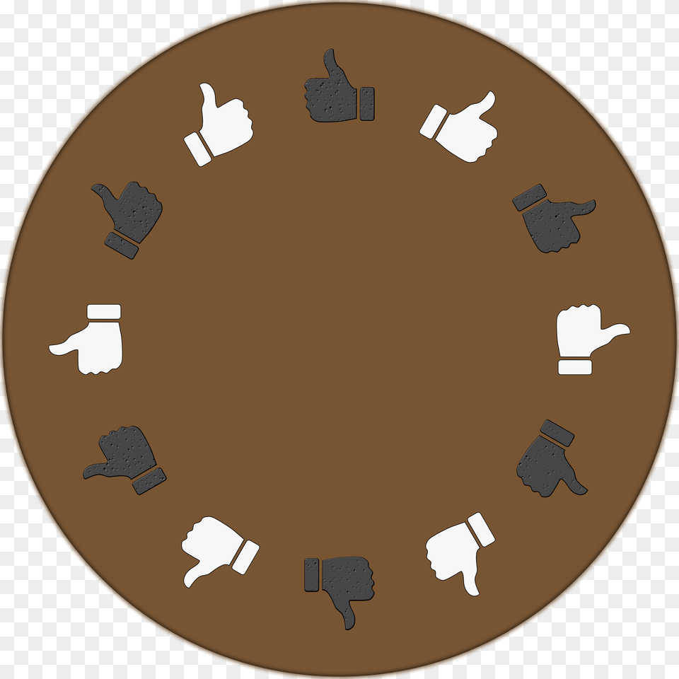 Round Table Vote Thumbs Up Icon, Disk, Home Decor Free Png Download