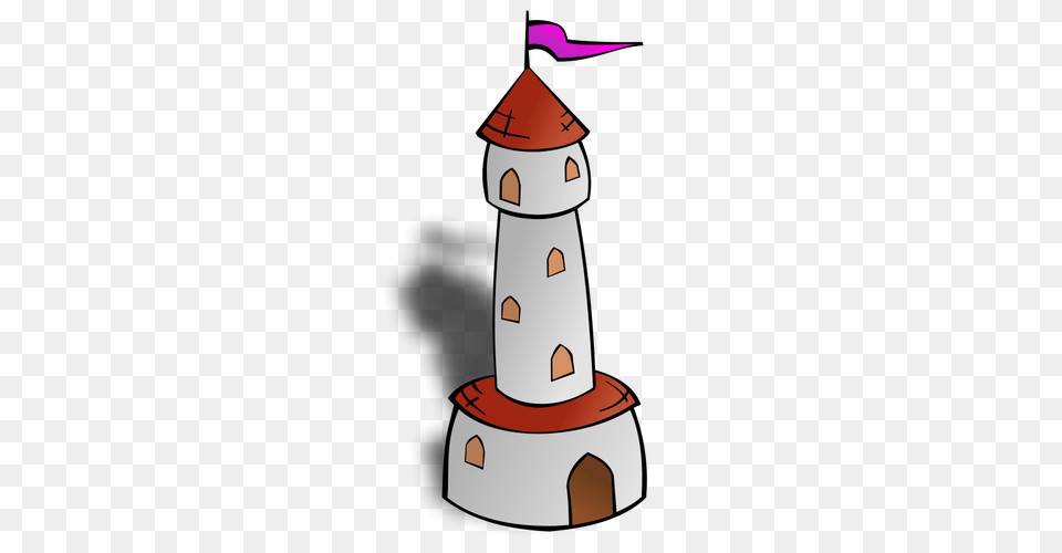 Round Tower With Flag Vector, Outdoors, Nature, Rocket, Weapon Free Png