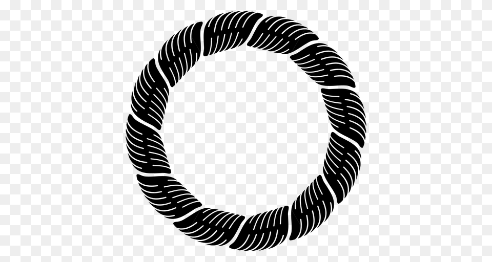 Round Twisted Rope Frame, Gray Free Png Download