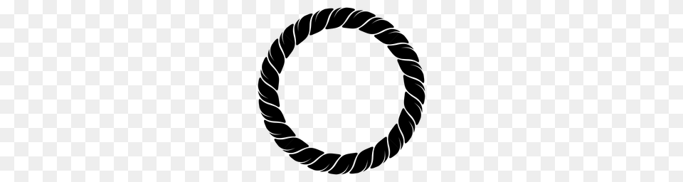 Round Twisted Rope Frame, Gray Free Png Download