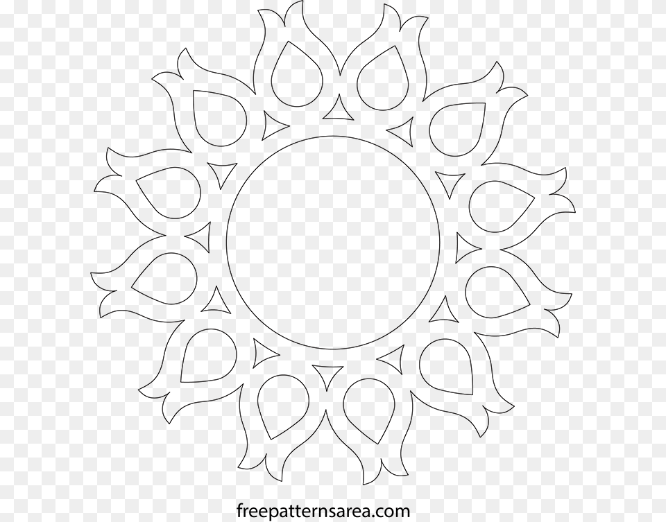 Round Wall Frame Scroll Saw Pdf Cutting File, Electronics, Screen, Computer Hardware, Hardware Free Transparent Png