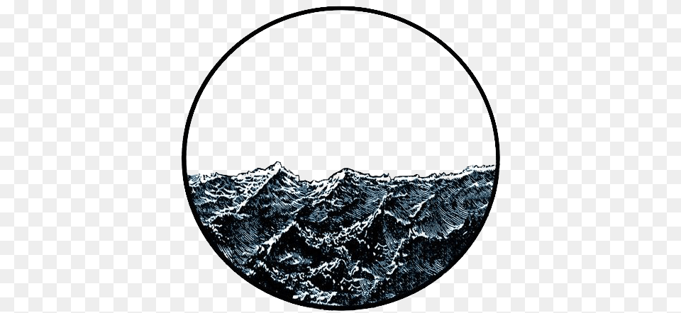 Round Wave Sea Water Black Freetoedit Picsart Waves In A Circle, Outdoors, Nature, Photography, Sea Waves Free Png Download