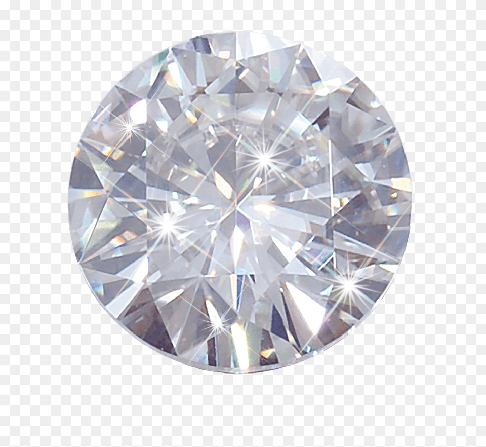 Round White Diamond, Accessories, Gemstone, Jewelry Free Png Download