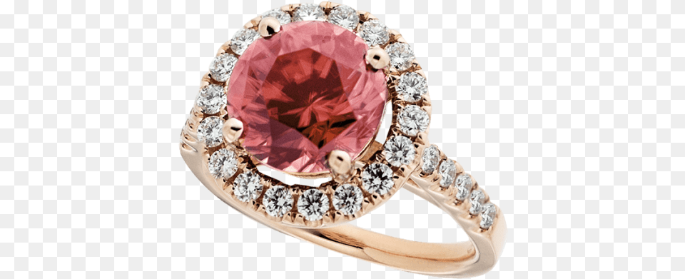 Round Zircon And Diamond Halo Set Ring, Accessories, Jewelry, Gemstone, Dessert Png