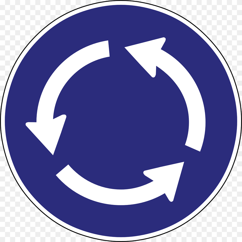 Roundabout De Trafico Rotonda, Symbol, Recycling Symbol, Disk, Sign Png Image