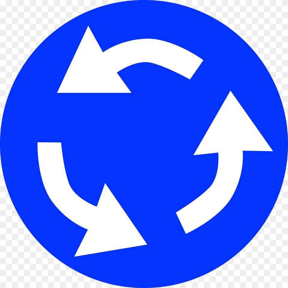 Roundabout Clip Art, Recycling Symbol, Symbol Png Image