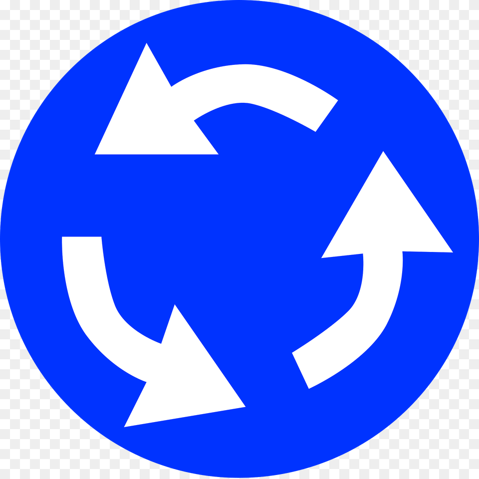 Roundabout Clipart, Recycling Symbol, Symbol Free Png Download