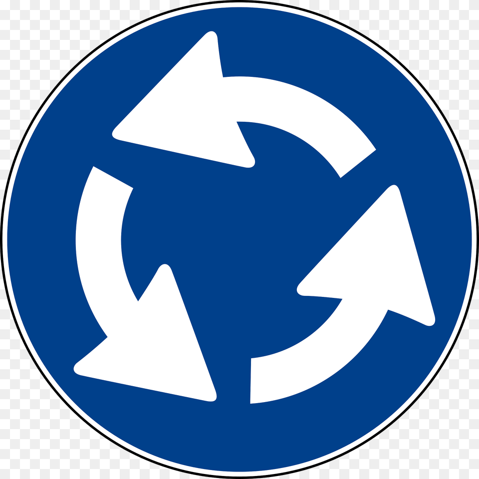 Roundabout Clipart, Recycling Symbol, Symbol Free Png
