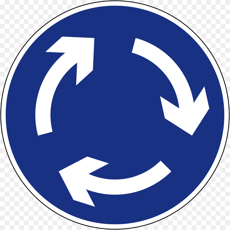 Roundabout Sign In Chile Clipart, Symbol, Recycling Symbol Free Png