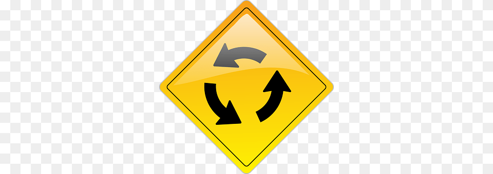 Roundabout Traffic Sign, Symbol, Road Sign, Blackboard Png Image