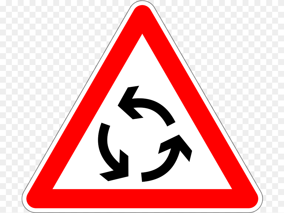 Roundabout Traffic Sign Road Vector Graphic On Pixabay Old People Road Sign, Symbol, Road Sign, Dynamite, Weapon Free Png