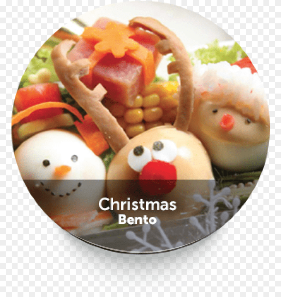 Roundbuttonfunbento 04 Dish, Food, Lunch, Meal, Outdoors Png Image