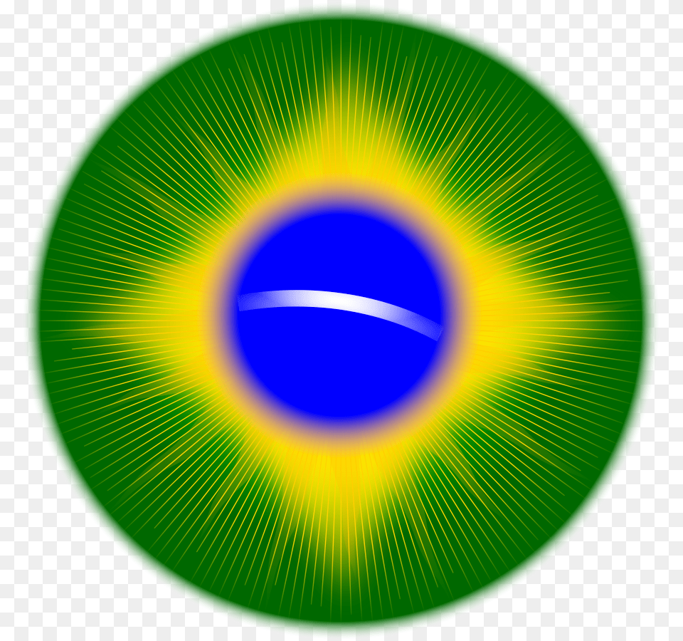Rounded Brazil Flag Clip Arts For Web, Sphere, Green, Disk, Ball Png