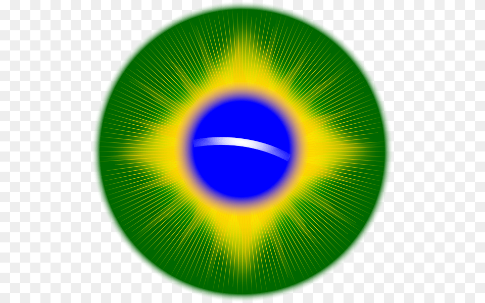 Rounded Brazil Flag Clip Arts For Web, Sphere, Disk, Green, Ball Free Png