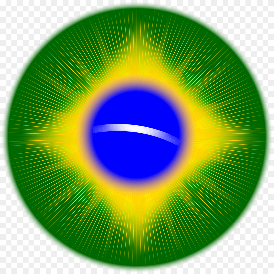 Rounded Brazil Flag Clipart, Green, Sphere, Disk, Nature Png Image