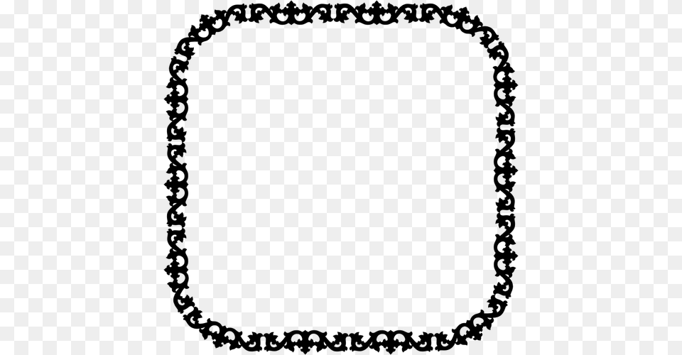 Rounded Cadre, Gray Png