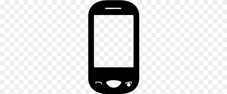 Rounded Cellphone Vector Mobile Phone, Gray Png