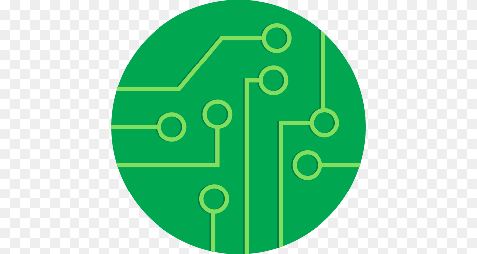 Rounded Circuit Board Icon Of Round Varieties, Disk Png Image