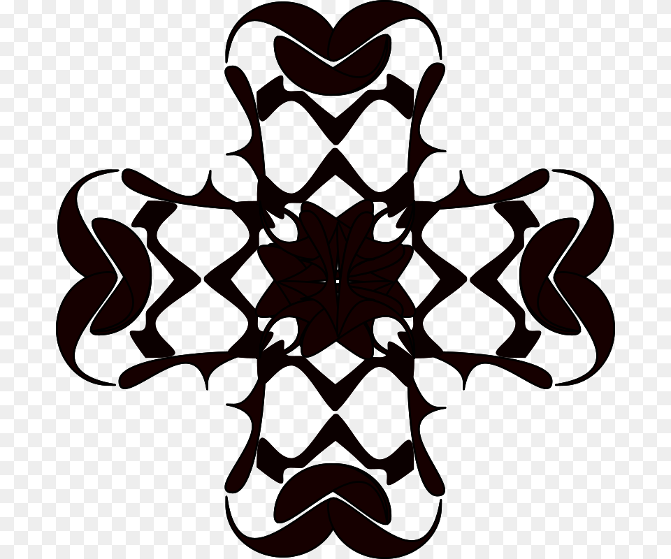 Rounded Cross Cross Clip Art, Emblem, Symbol, Pattern, Floral Design Png Image