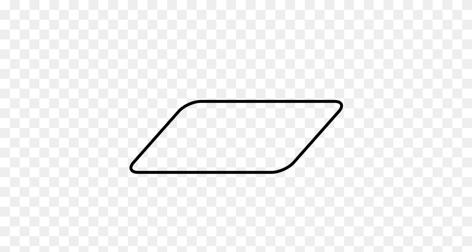 Rounded Parallelogram Shape, Green, Sign, Symbol Free Png