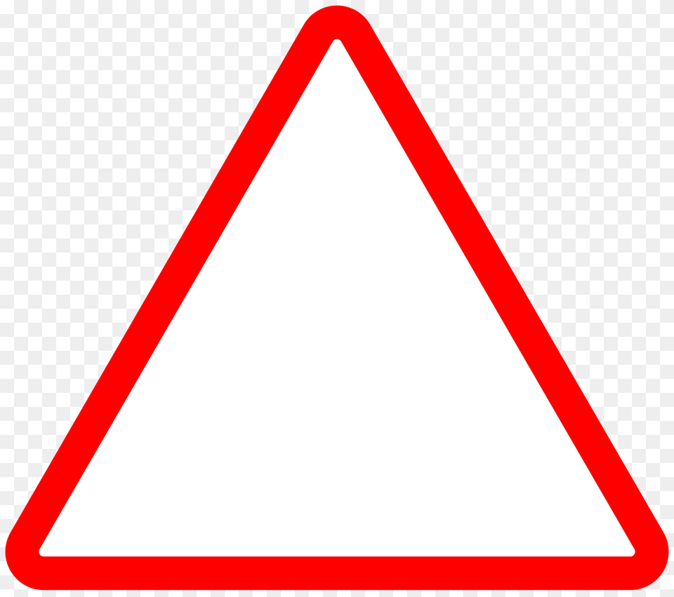 Rounded Triangle, Sign, Symbol, Road Sign Free Transparent Png