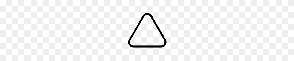 Rounded Triangle Icons Noun Project, Gray Png Image