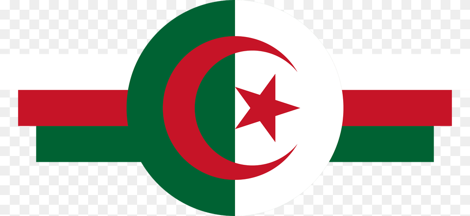 Roundel Of Algeria 1962 Clipart, Logo, Star Symbol, Symbol Free Png