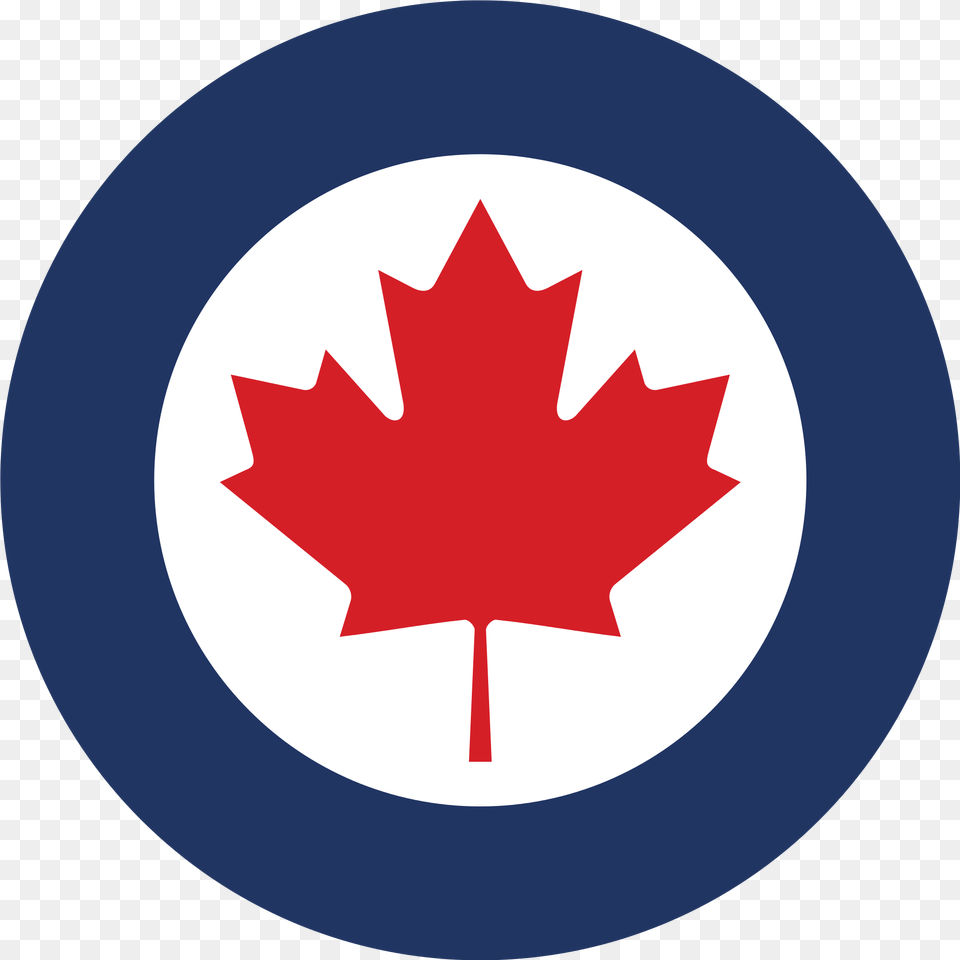 Roundel Of Canada Canadian Air Force Roundel, Leaf, Plant, Maple Leaf, Logo Png